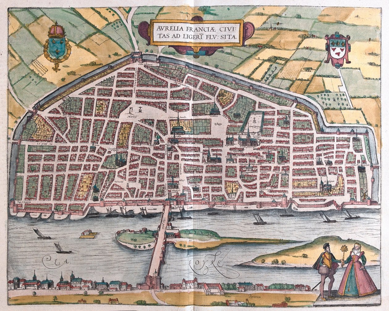 Orleans - Ranska tekijältä Franz Hogenberg