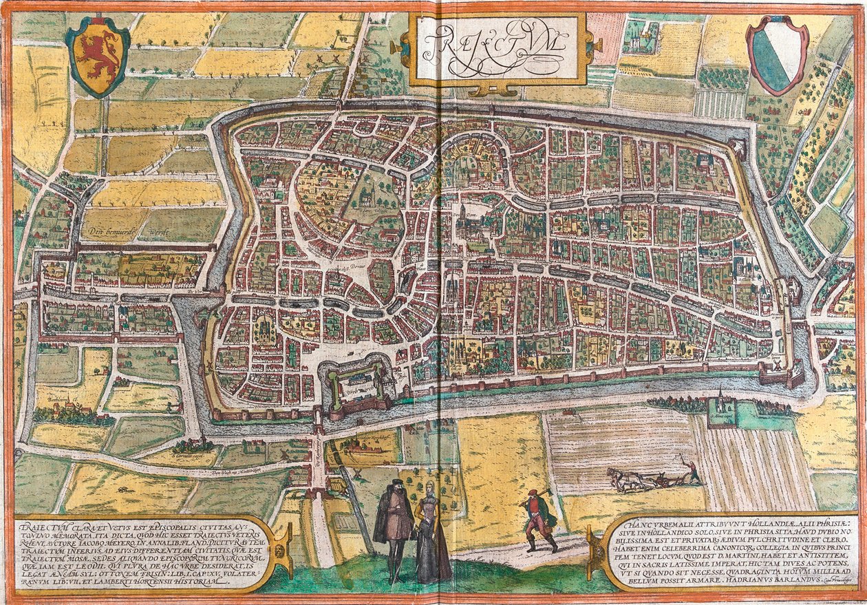 Maastrichtin suunnitelma (Traiectum), Alankomaat (etsaus tekijältä Franz Hogenberg