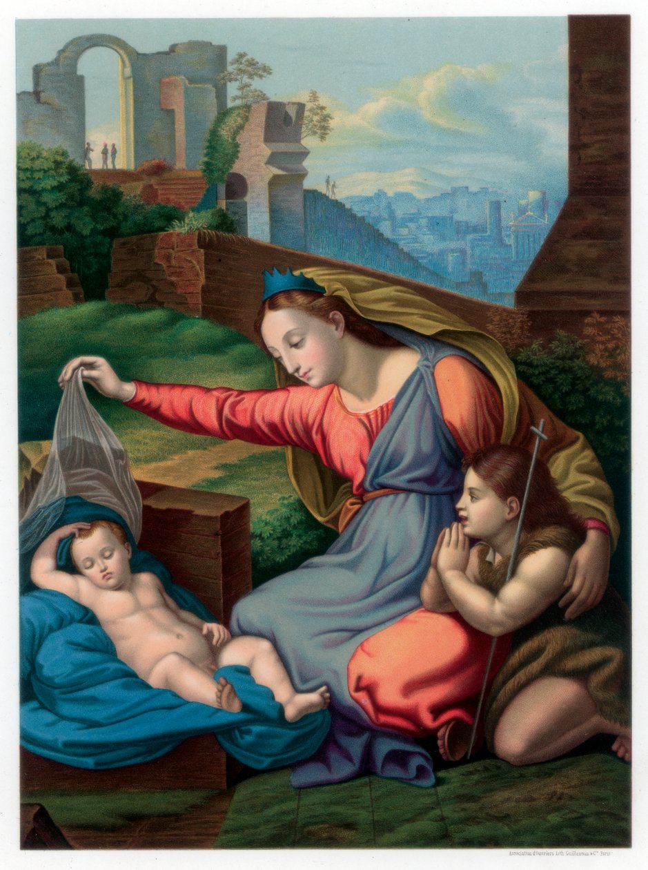 Madonna of the Blue Diadeem, 1510-1511 1870. tekijältä Franz Kellerhoven