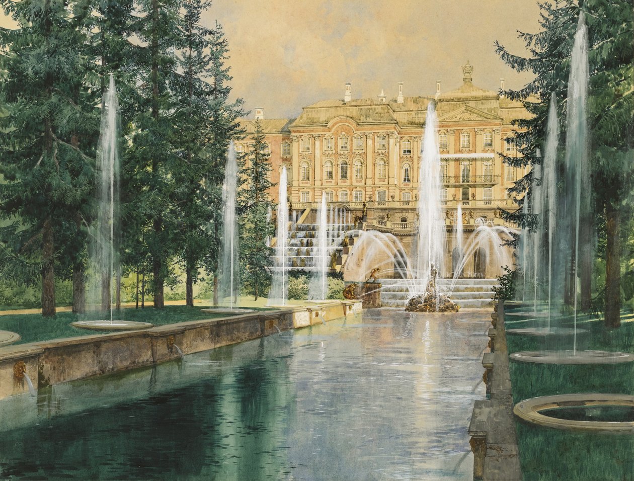 Peterhof, 1898 tekijältä Franz Kopallik