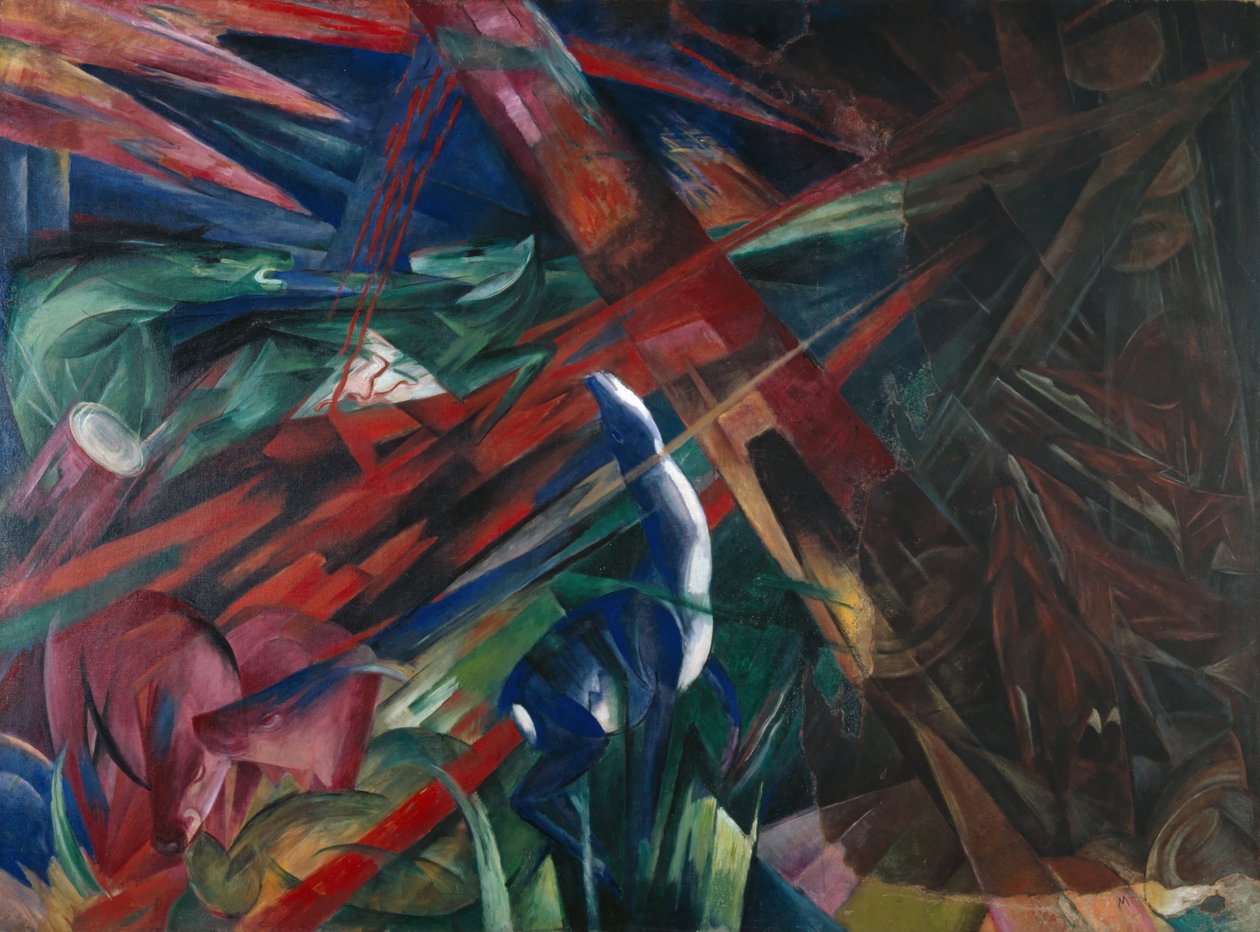 Eläinten kohtalot, 1913 tekijältä Franz Marc