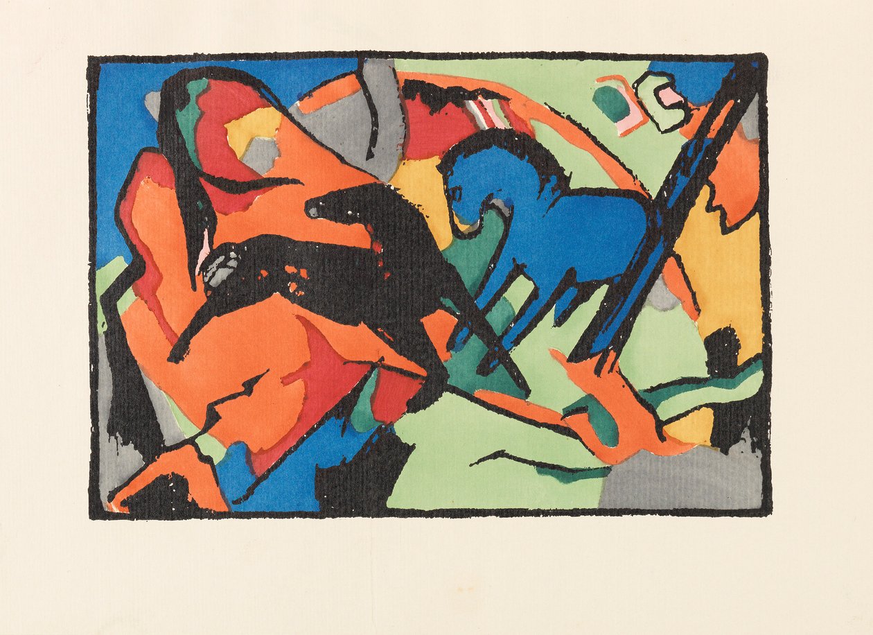 Sininen ratsastaja Sininen ratsastaja, 1914. tekijältä Franz Marc