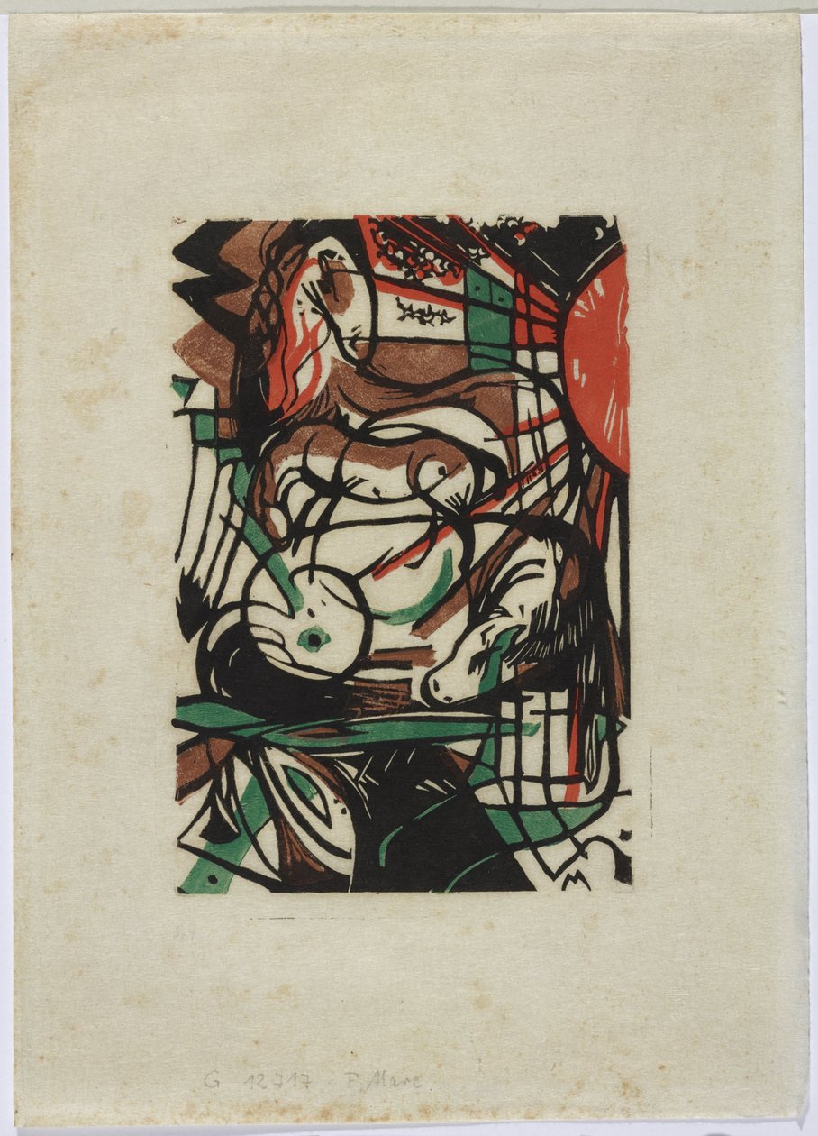 hevosten syntymää tekijältä Franz Marc