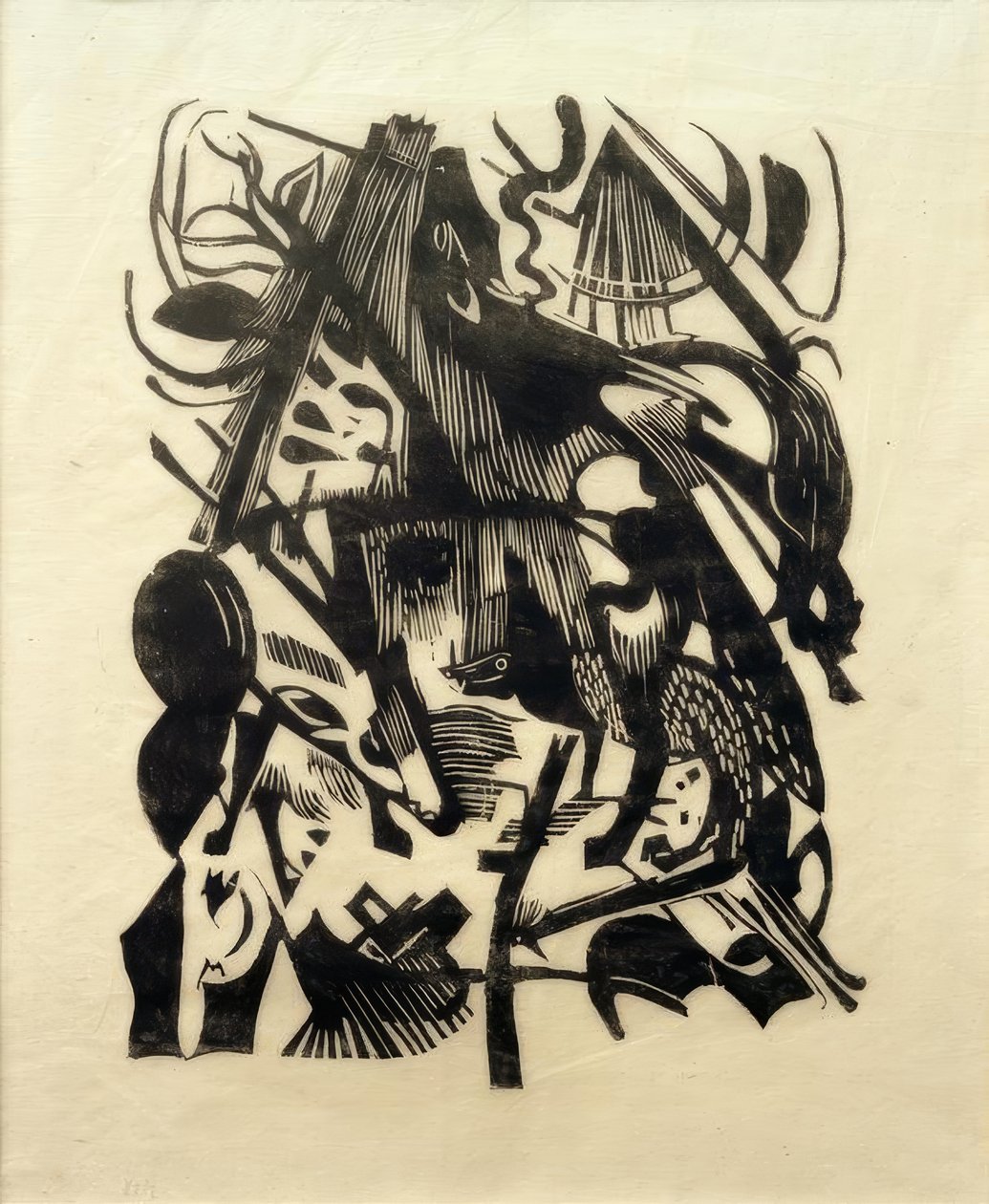 Susien syntymä tekijältä Franz Marc