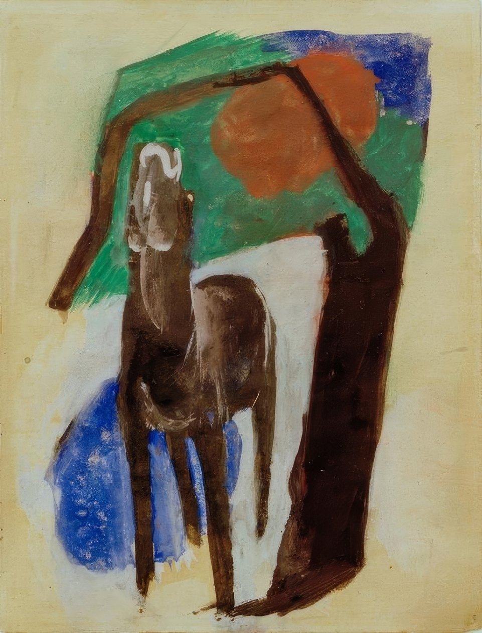 Klagendes Pferd tekijältä Franz Marc