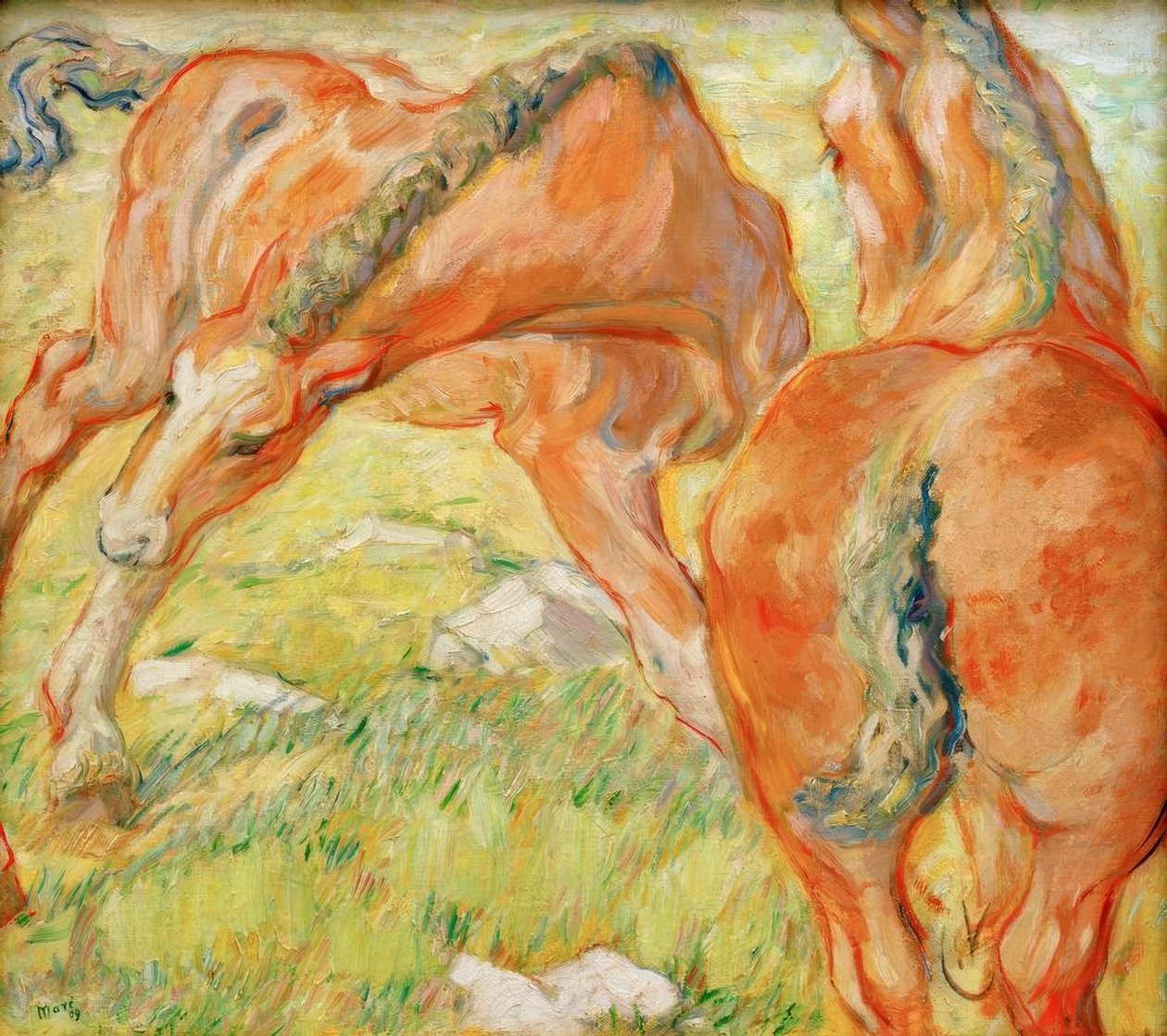 Mutterferd und Fohlen tekijältä Franz Marc