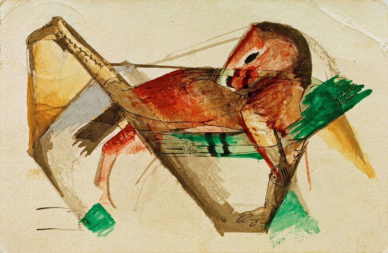 Pferdchen Kaltrosassa tekijältä Franz Marc