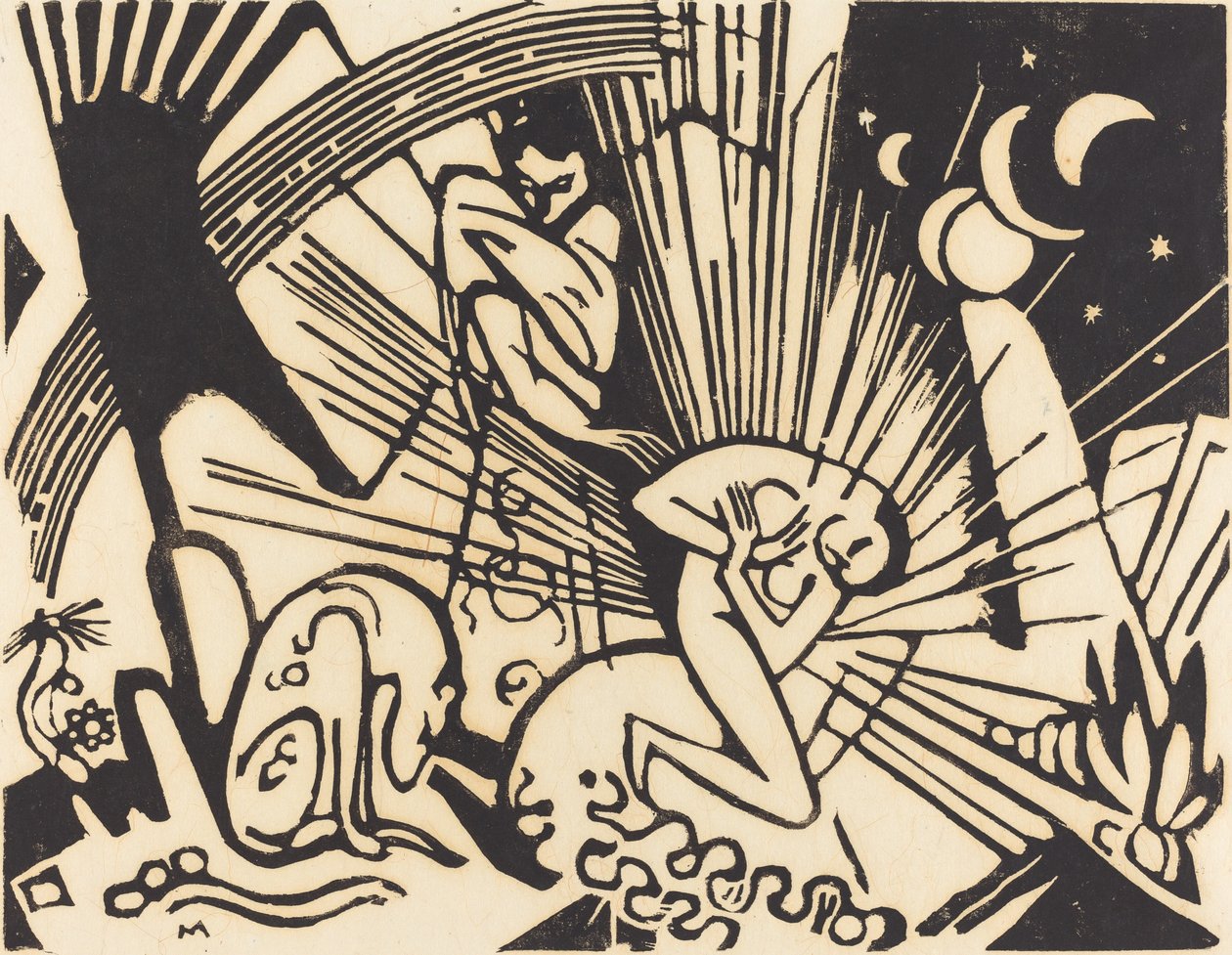 Sovintoversio, 1912. tekijältä Franz Marc