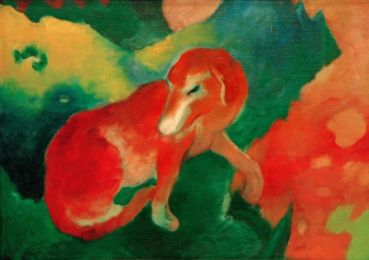 Roter Hund tekijältä Franz Marc