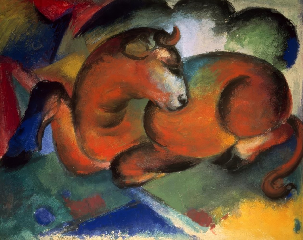 Roter Stier tekijältä Franz Marc