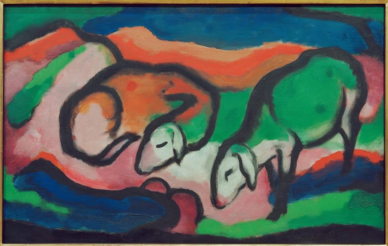 Schafe tekijältä Franz Marc