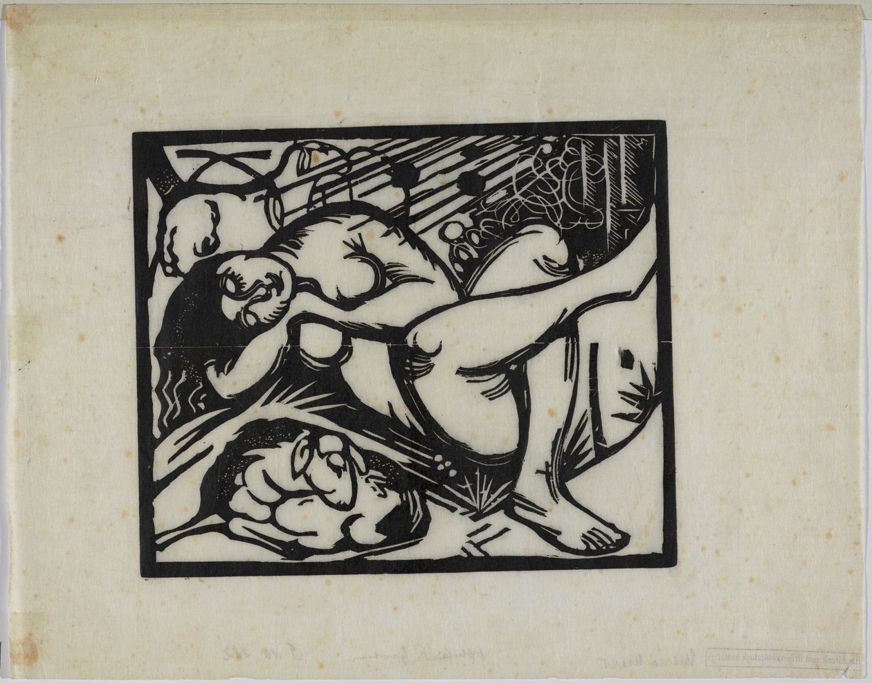 Nukkuva paimentolainen tekijältä Franz Marc
