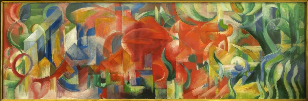 Spielende Formen tekijältä Franz Marc