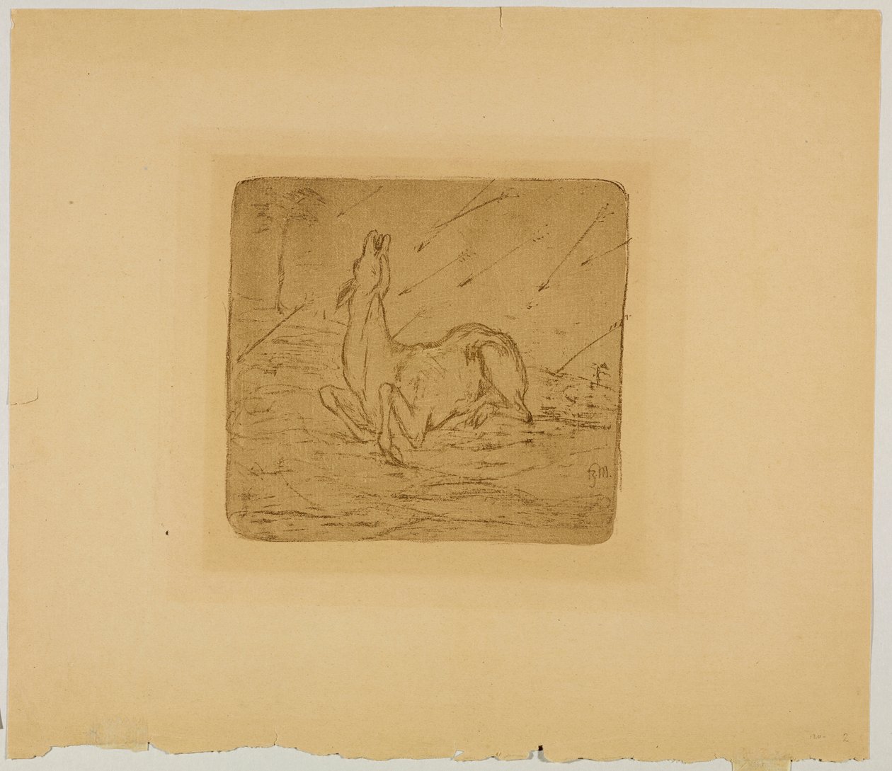 kuoleva peura tekijältä Franz Marc