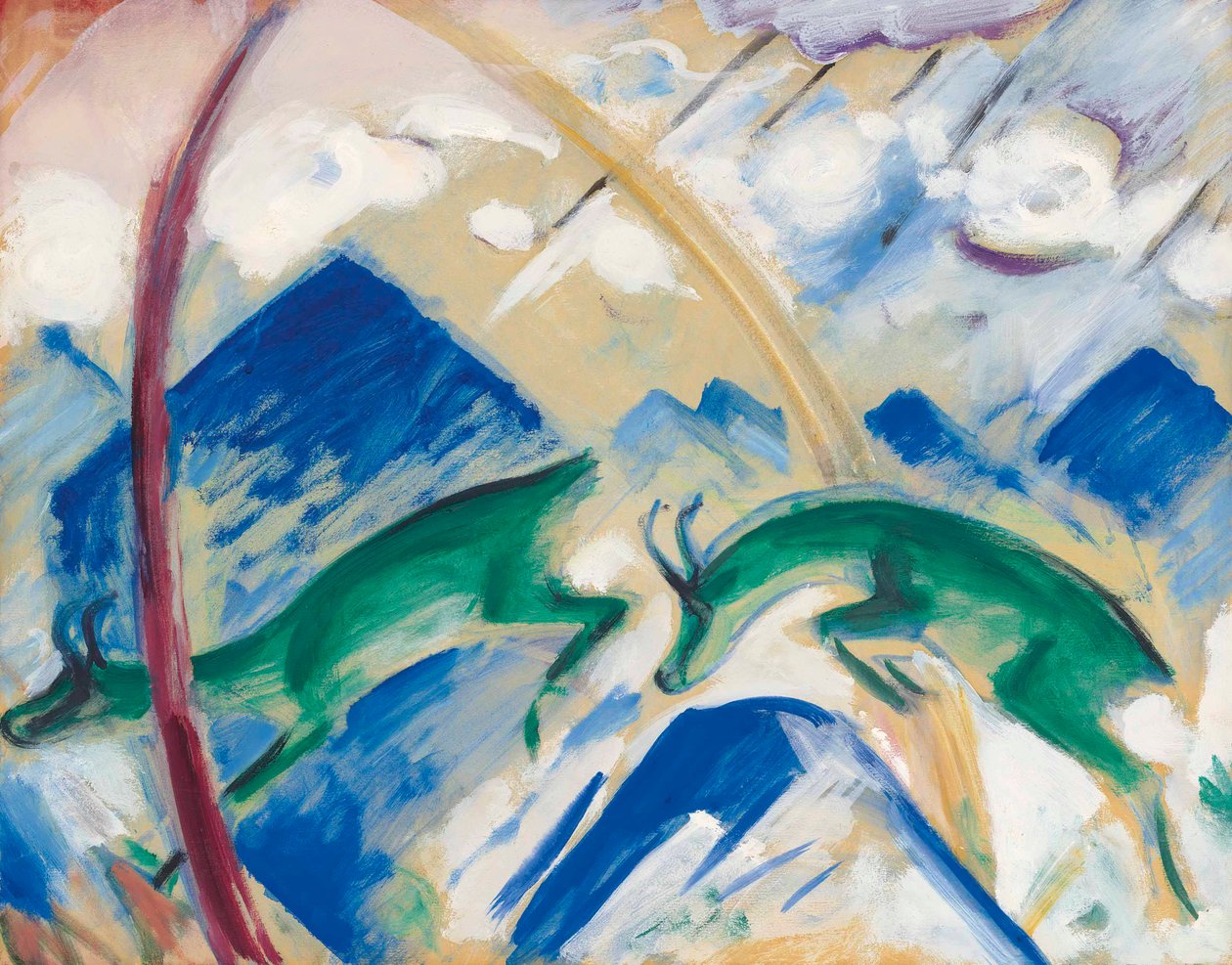 Säämiskä, 1911. tekijältä Franz Marc