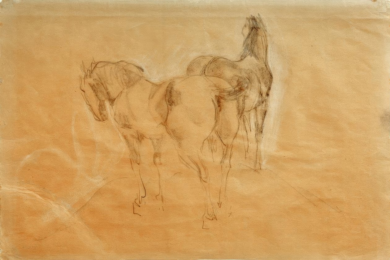 Kaksi hevosta tekijältä Franz Marc