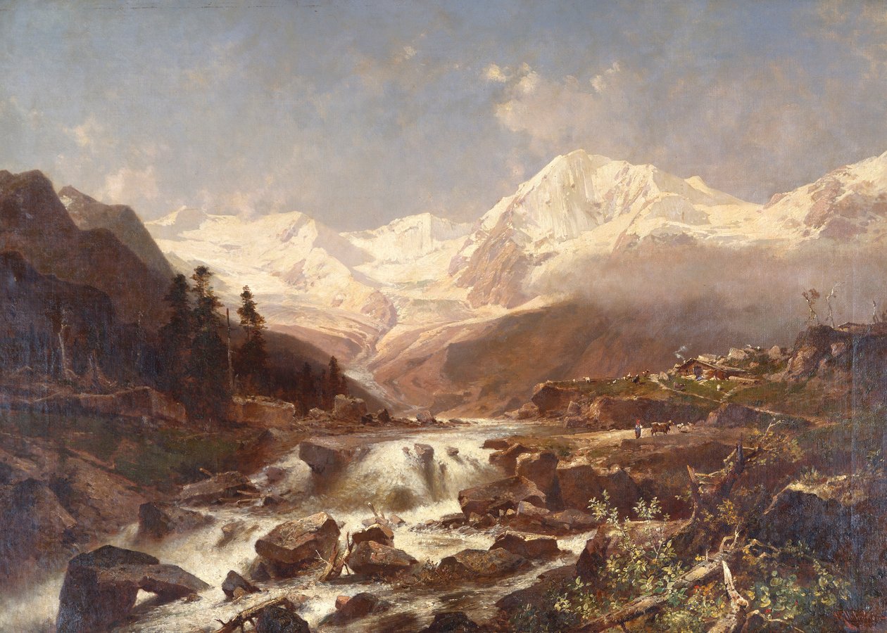 Koenigspitze-Tirol, 1877 tekijältä Franz Richard Unterberger