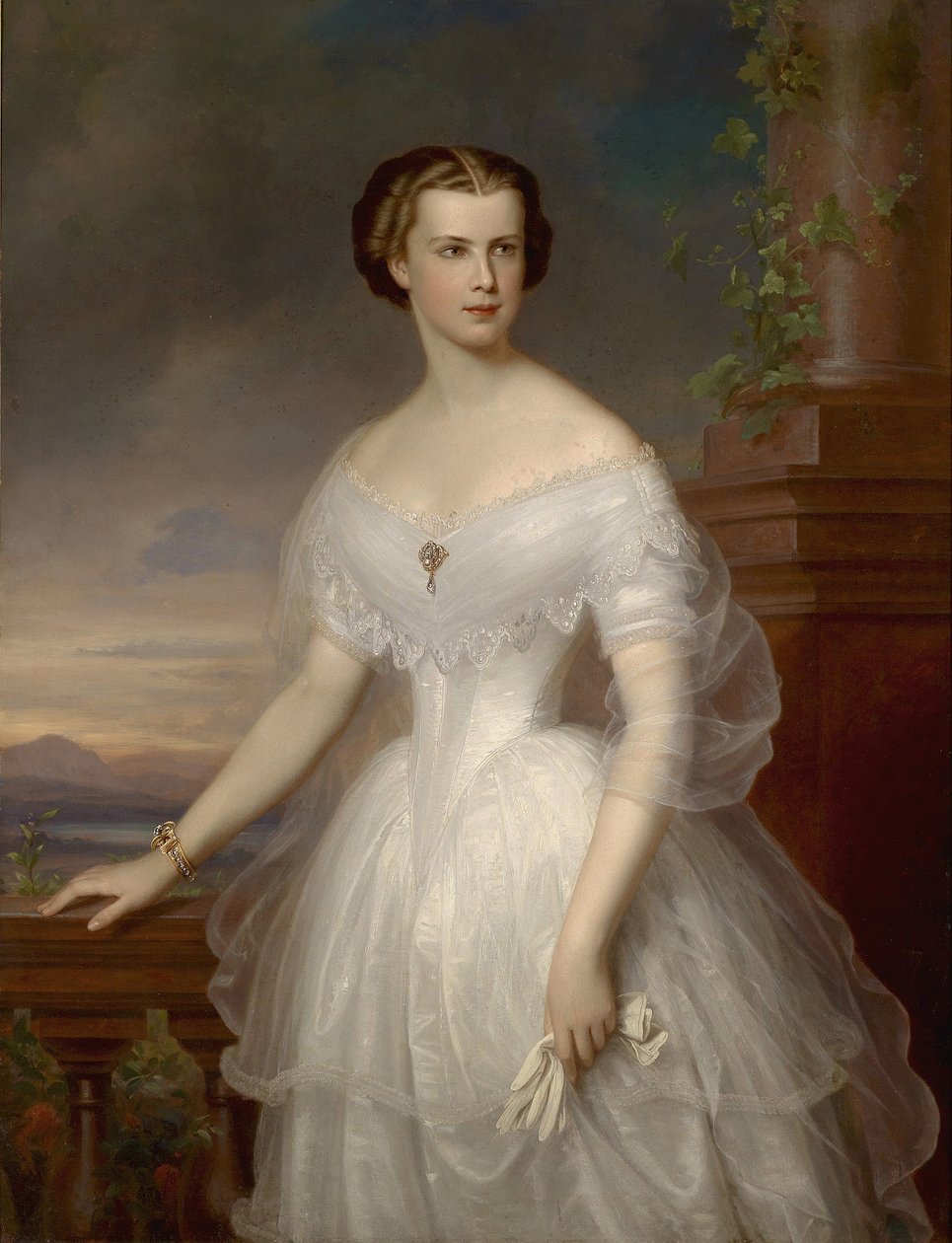 Muotokuva Elisabeth Baijerista tekijältä Franz Schrotzberg