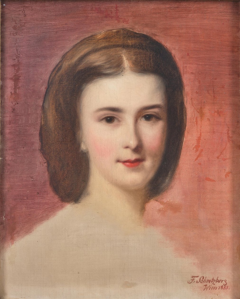 Muotokuva Elisabetista Baijerista, 1855. tekijältä Franz Schrotzberg