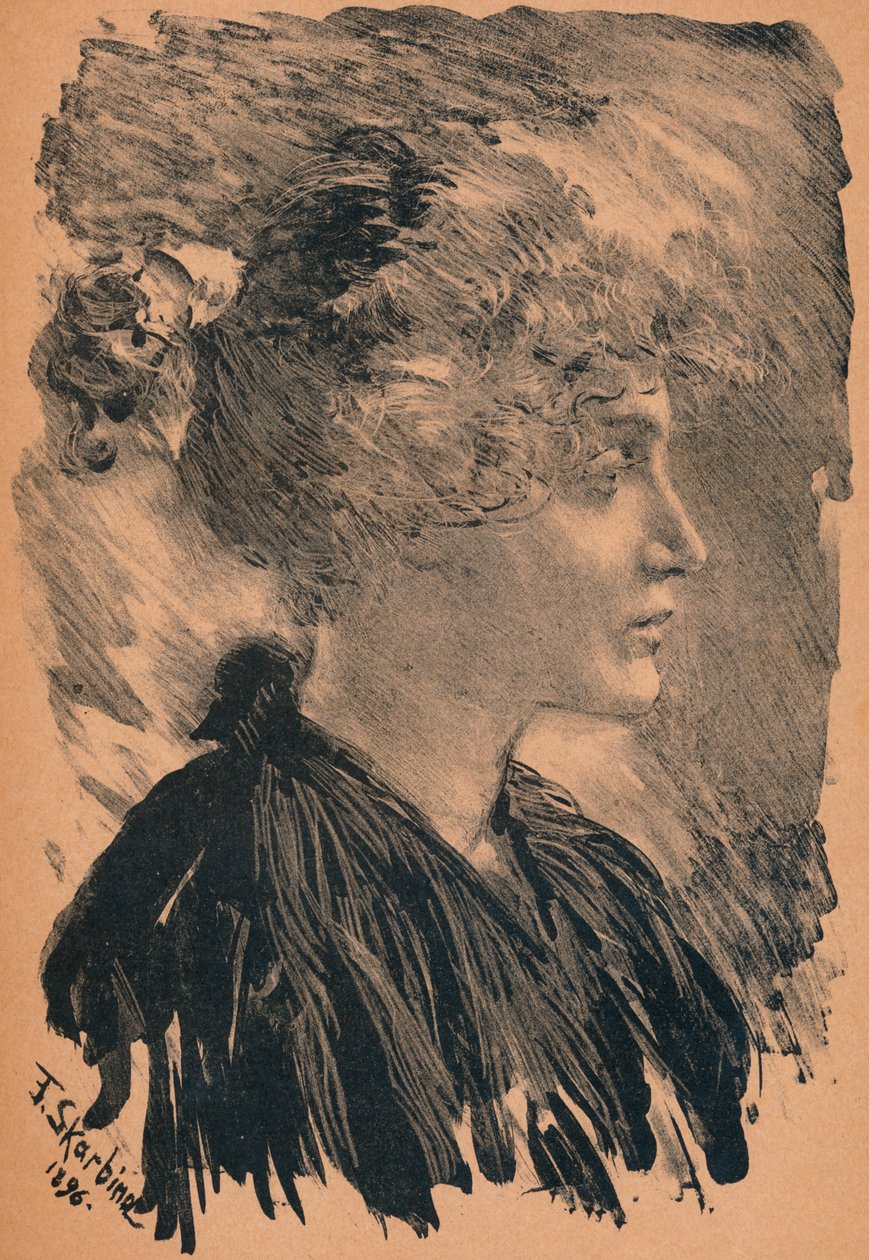 Luonnos F. Skarbina, 1896, 1898 tekijältä Franz Skarbina