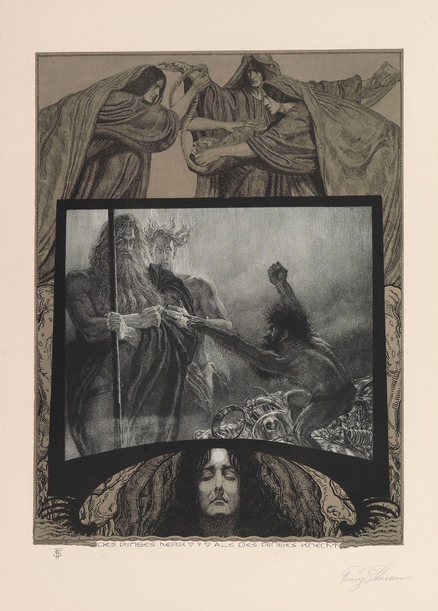 Nibelungin sormus, 1914. tekijältä Franz Stassen