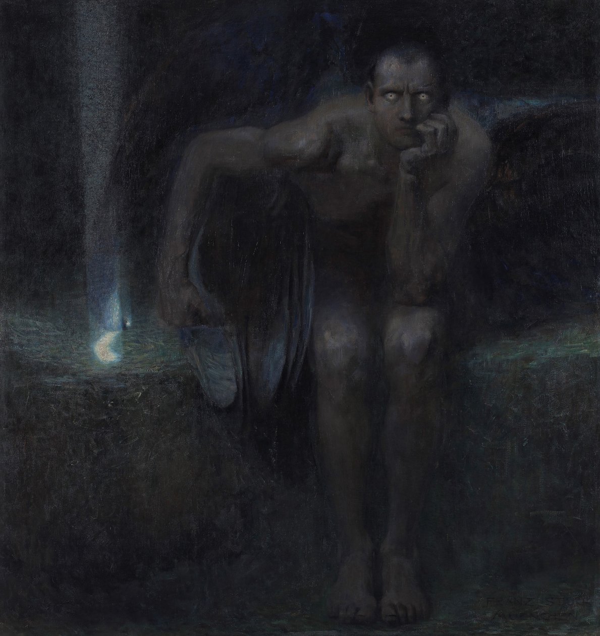 Lucifer, 1891. tekijältä Franz Stuck Ritter von