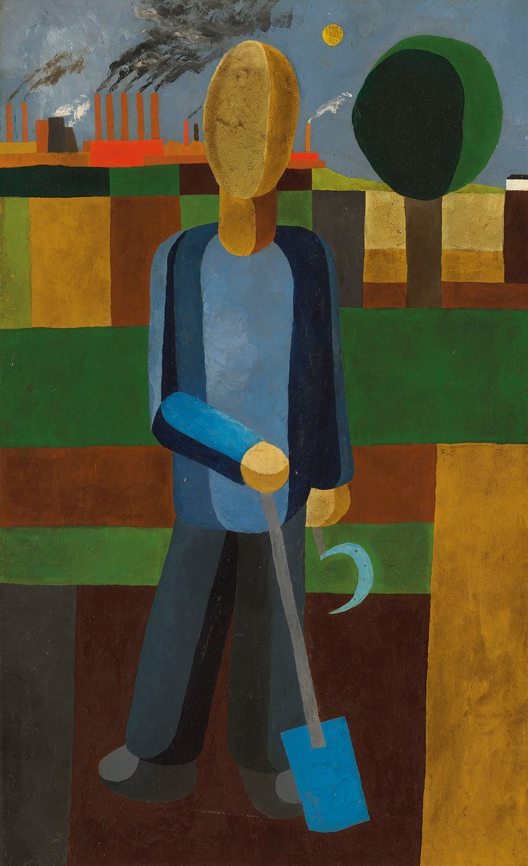 Puutarhuri, noin 1929-1930. tekijältä Franz Wilhelm Seiwert