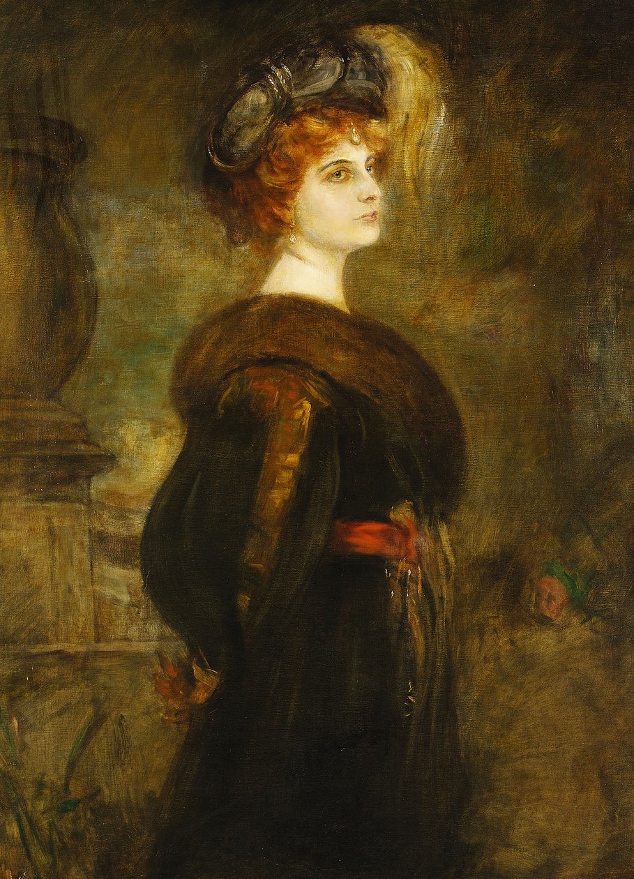 Muotokuva Lily Merkistä, noin 1902 tekijältä Franz von Lenbach