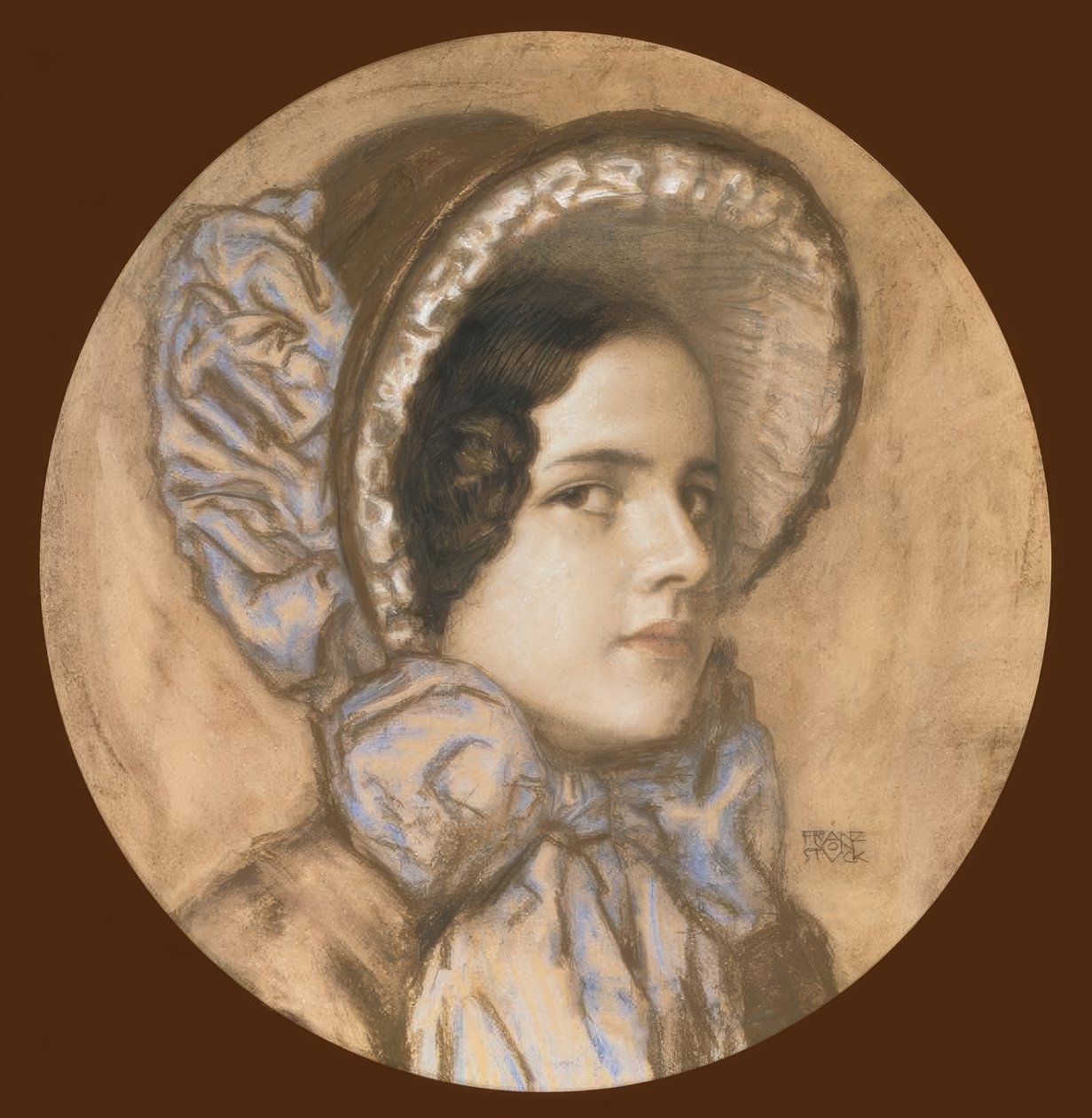 Franz v. Stuck, Bildnis Mary / Pastell tekijältä Franz von Stuck
