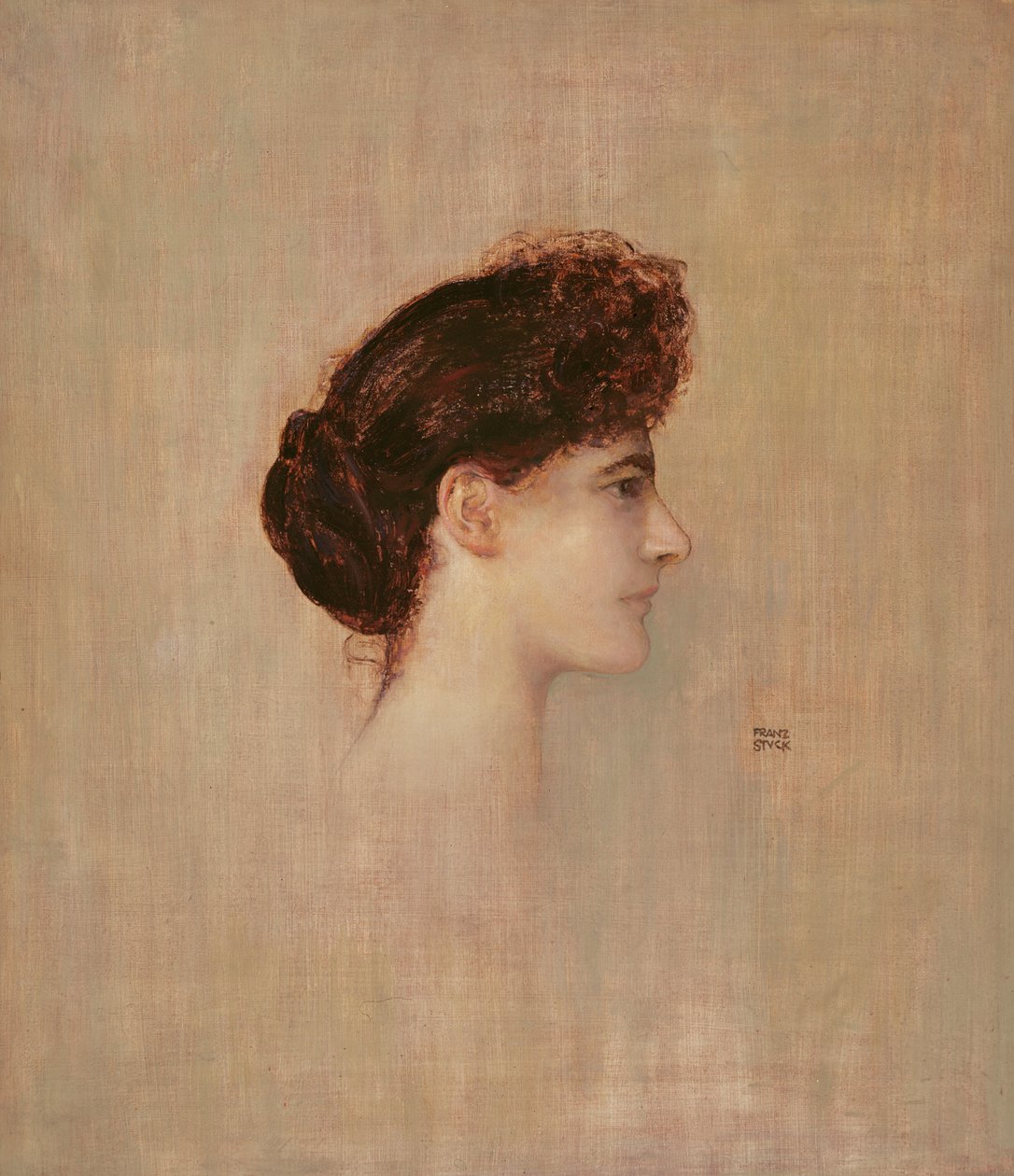 Naisen muotokuva, 1892 tekijältä Franz von Stuck