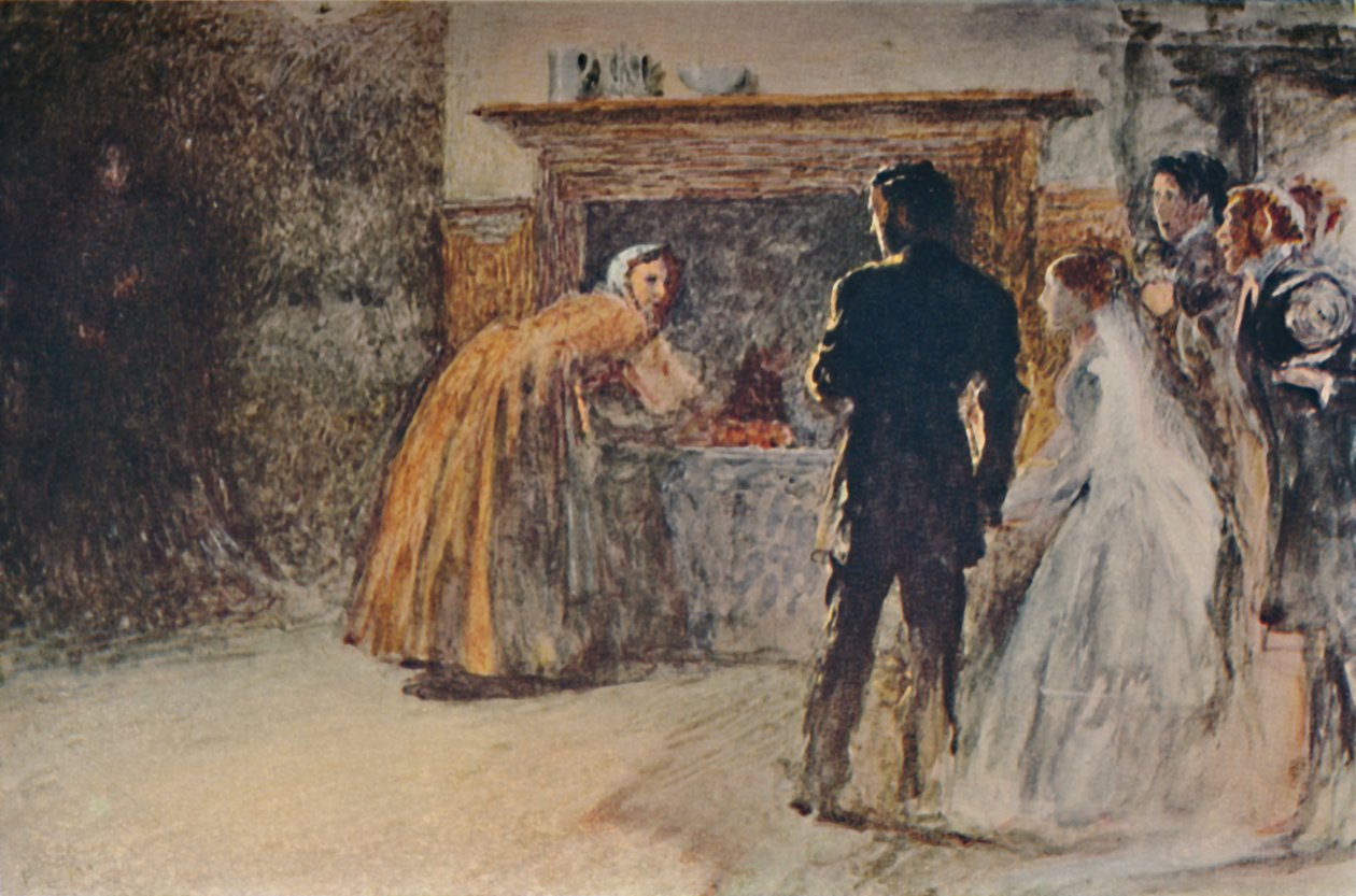 Kohtaus Jane Eyrestä, c1870, c1950. tekijältä Fred Walker