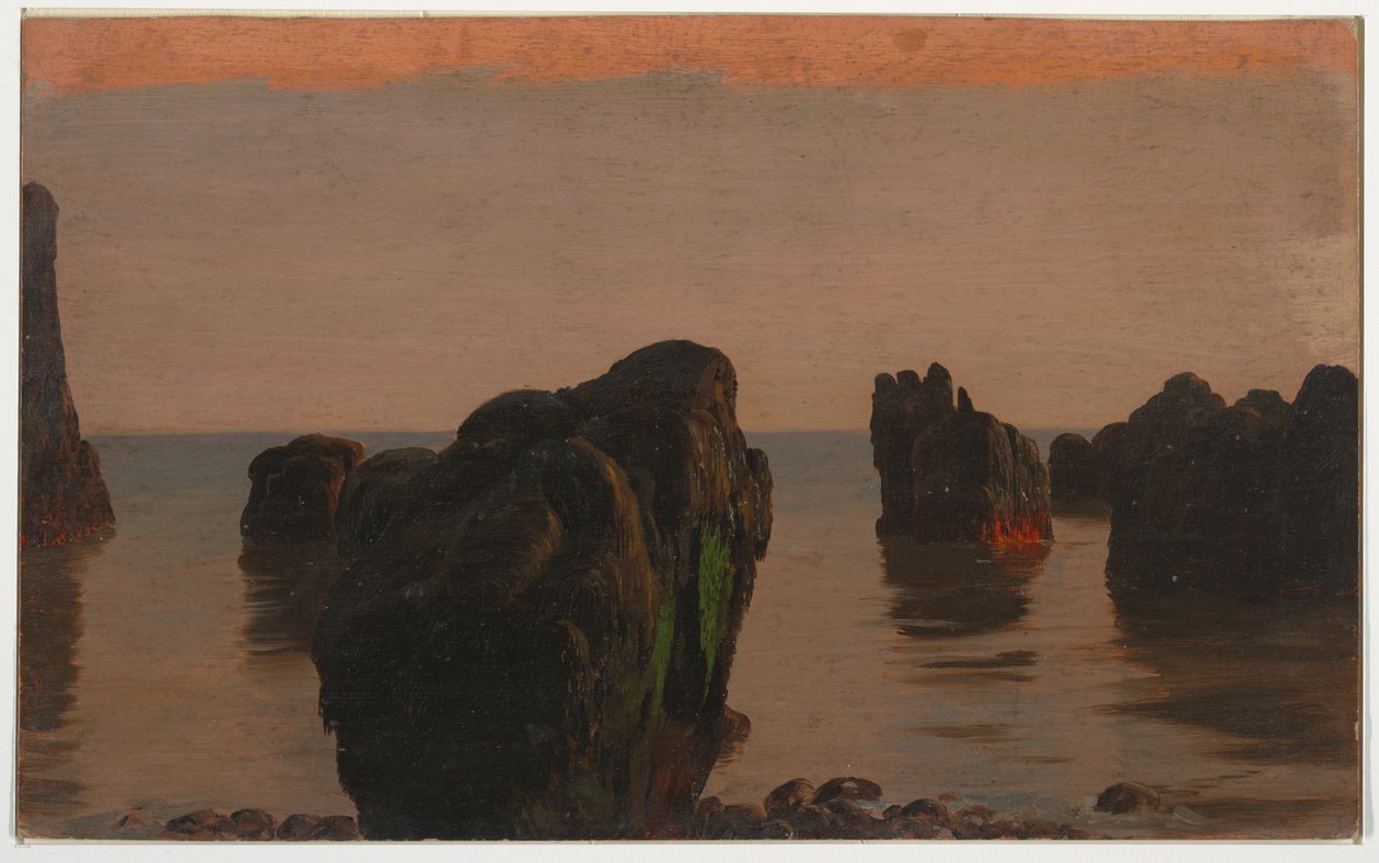 Piirustus, Grand Manan Island, Kanada, 1851–52 tekijältä Frederic Edwin Church