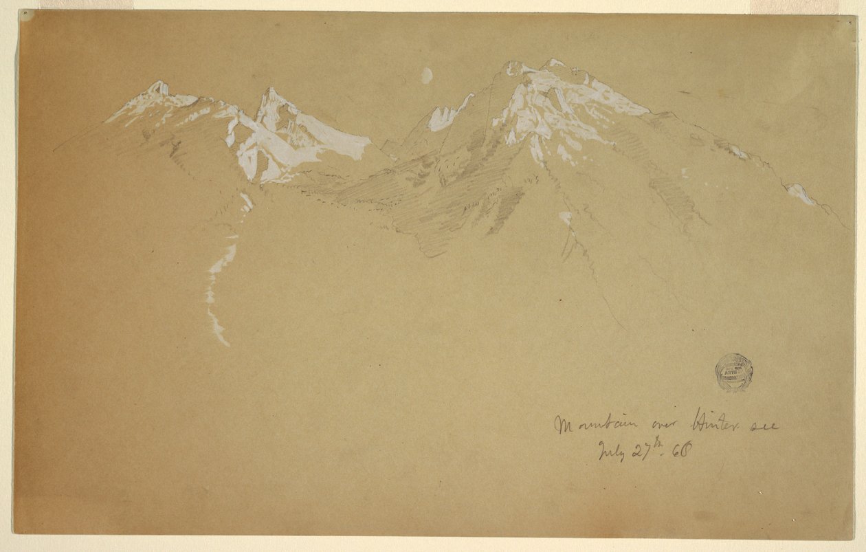 Vuori Hinterseen yllä tekijältä Frederic Edwin Church