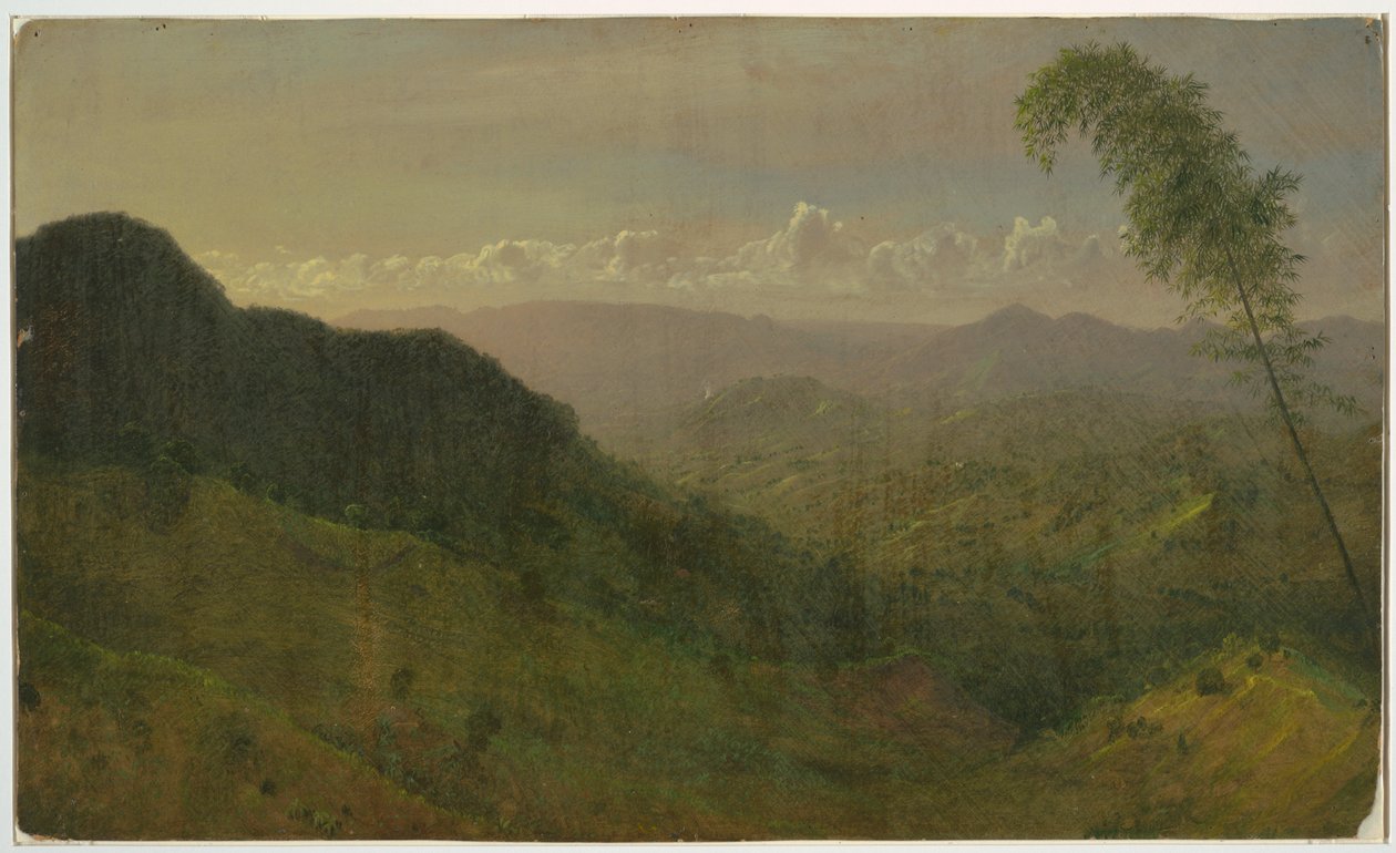 Piirros, Kumpuileva maisema, 1865 tekijältä Frederic Edwin Church