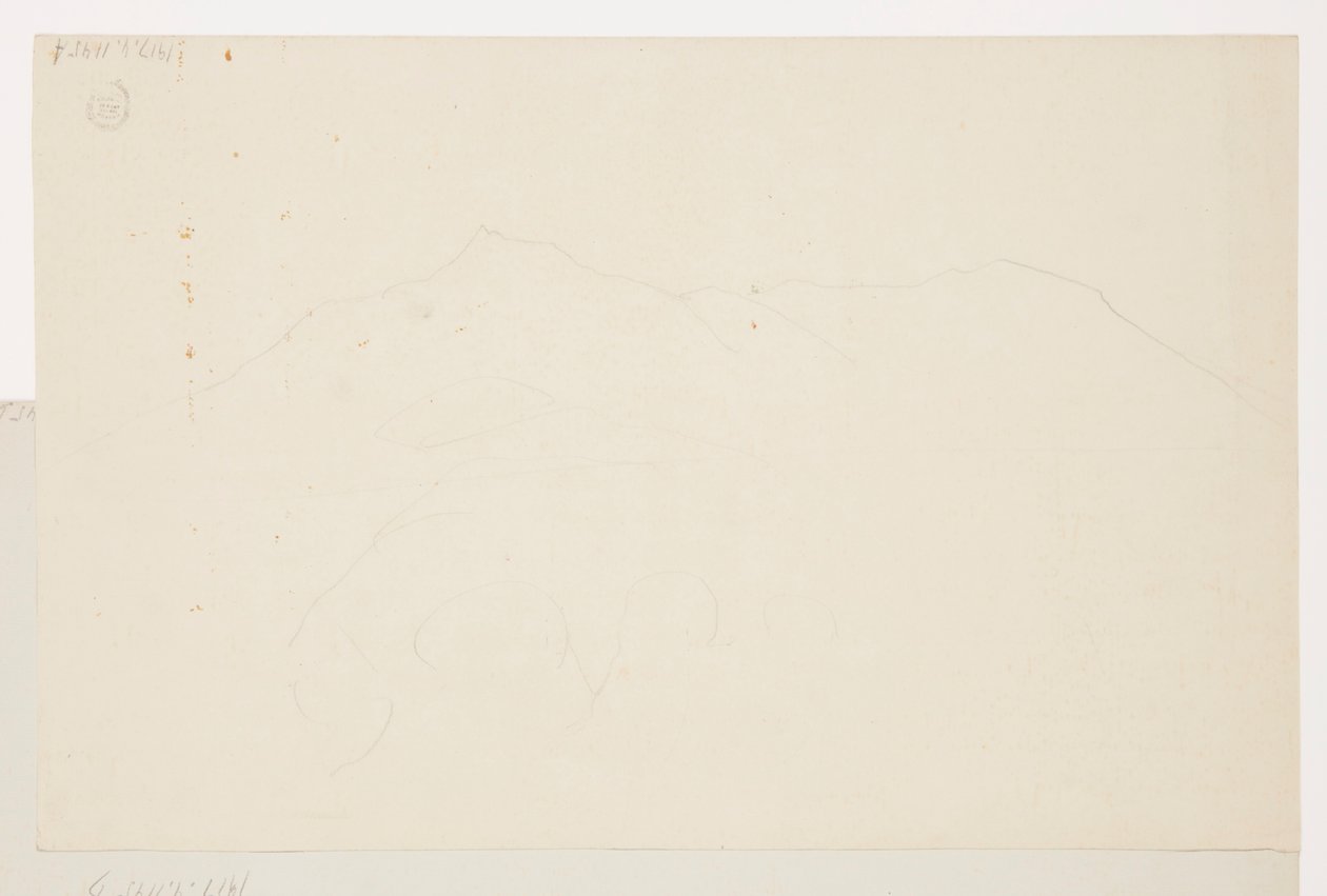 Drawing, Mt. Katahdin, Maine, 1870–78 tekijältä Frederic Edwin Church