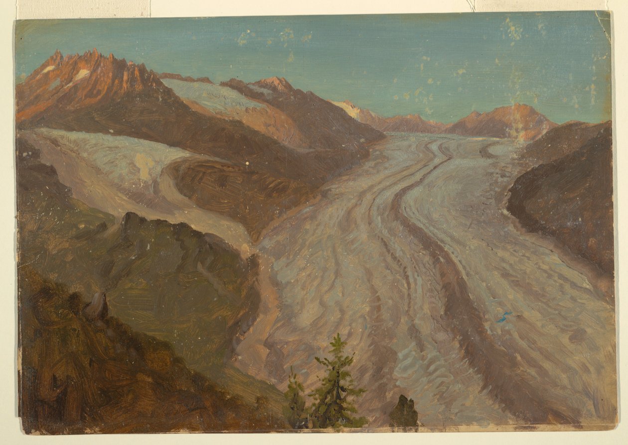 Suuri Aletsch-jäätikkö, Sveitsi tekijältä Frederic Edwin Church