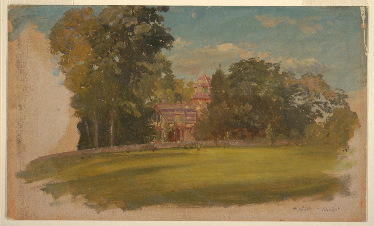 Talo Hudsonissa, New Yorkissa tekijältä Frederic Edwin Church