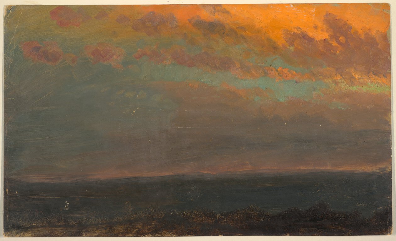 Hudson Valley auringonlaskun aikaan tekijältä Frederic Edwin Church