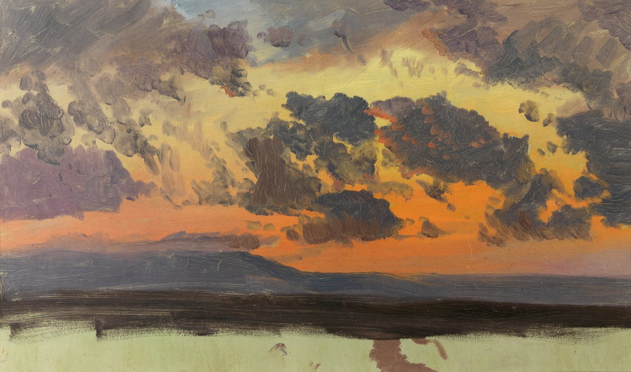 Taivas auringonlaskun aikaan, Jamaika, Länsi-Intia tekijältä Frederic Edwin Church