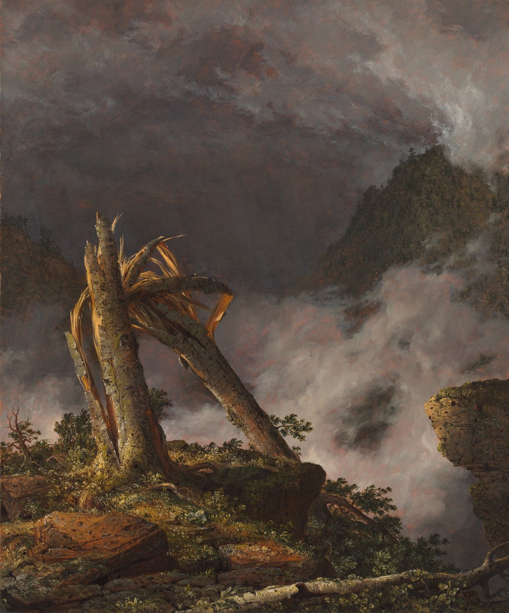 Myrsky vuorilla, 1847. tekijältä Frederic Edwin Church