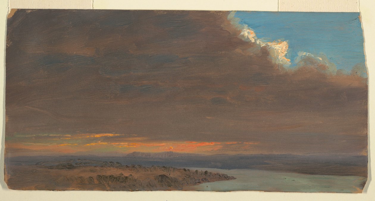 Auringonlasku, Hudson Valley, New York tekijältä Frederic Edwin Church