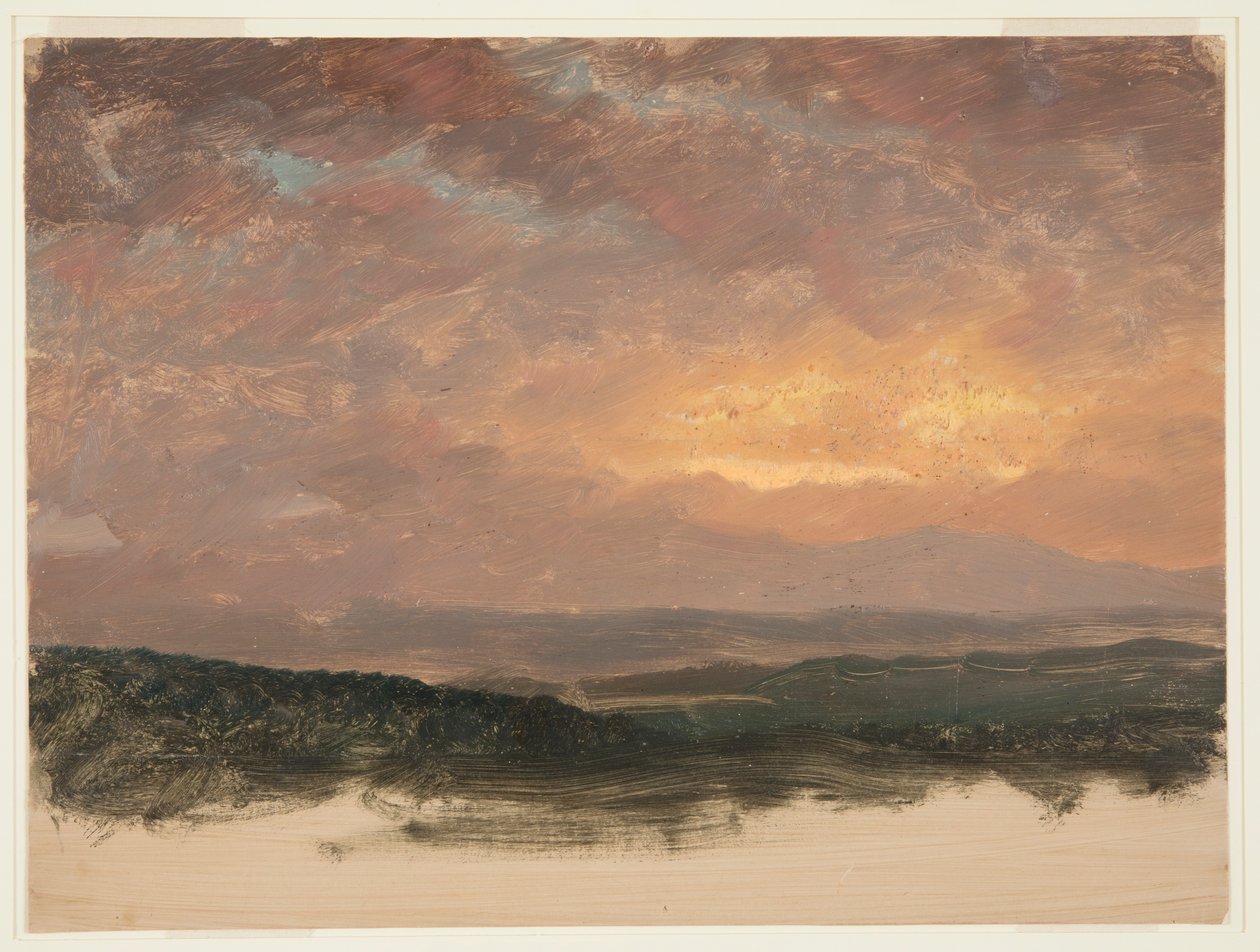 Auringonlasku Catskillsin yllä tekijältä Frederic Edwin Church