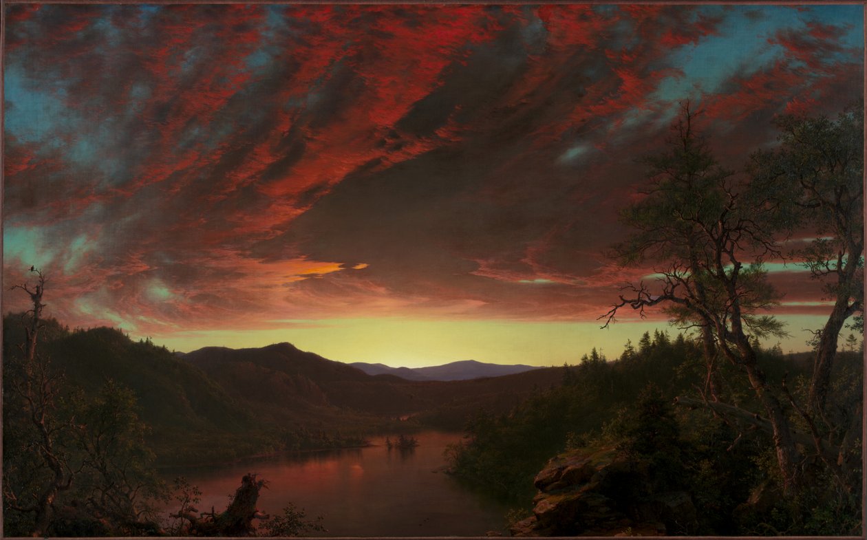 Hämärä erämaassa tekijältä Frederic Edwin Church