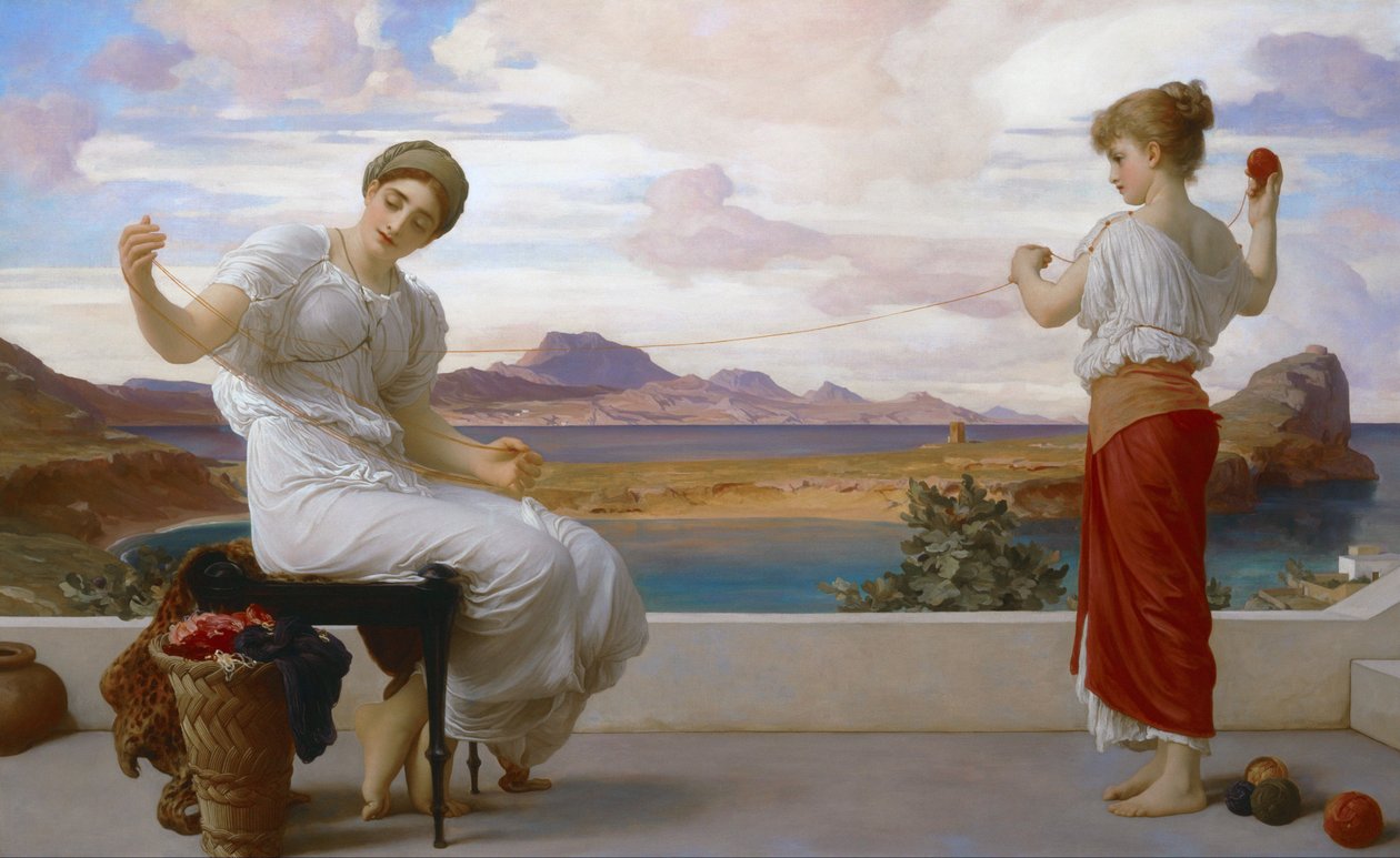 Kierrättää lanka tekijältä Frederic Leighton