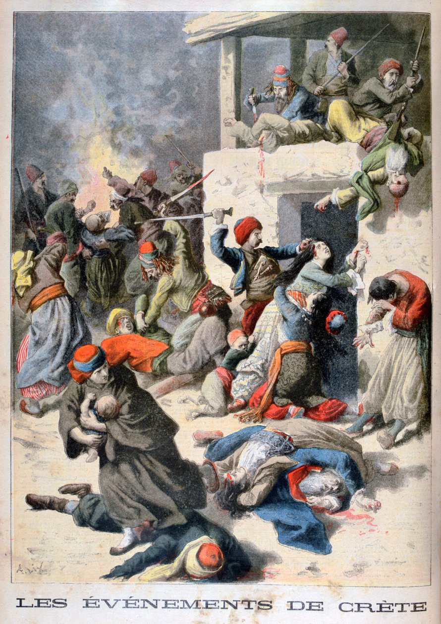 Tapahtumat Kreetalla, 1896 tekijältä Frederic Lix