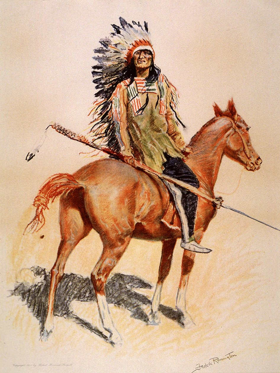 Sioux-päällikkö tekijältä Frederic Remington