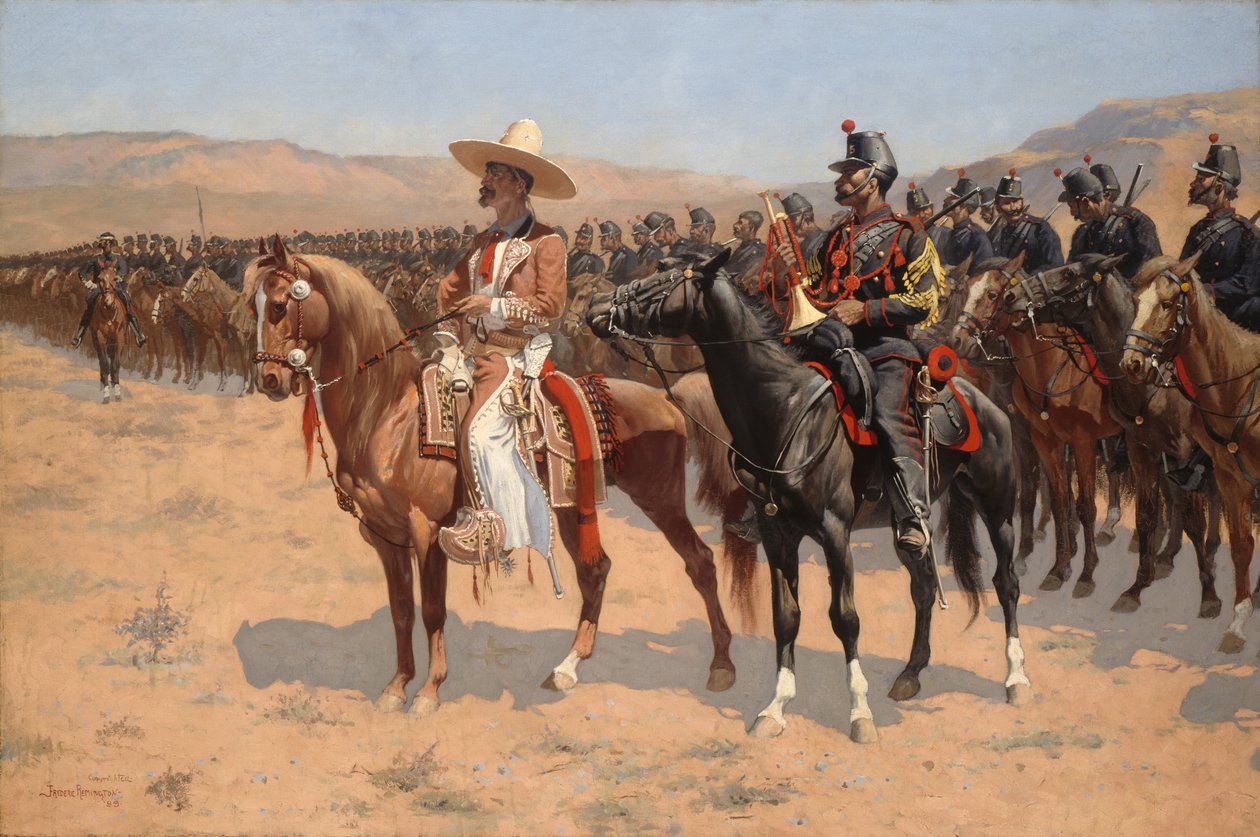 Meksikon majuri, 1889. tekijältä Frederic Remington