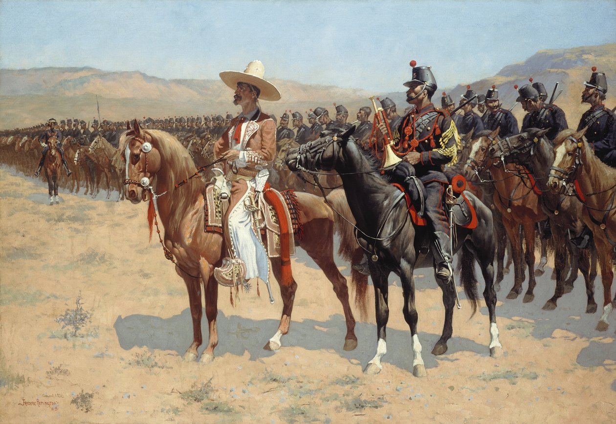 Meksikon majuri, 1889 tekijältä Frederic Remington