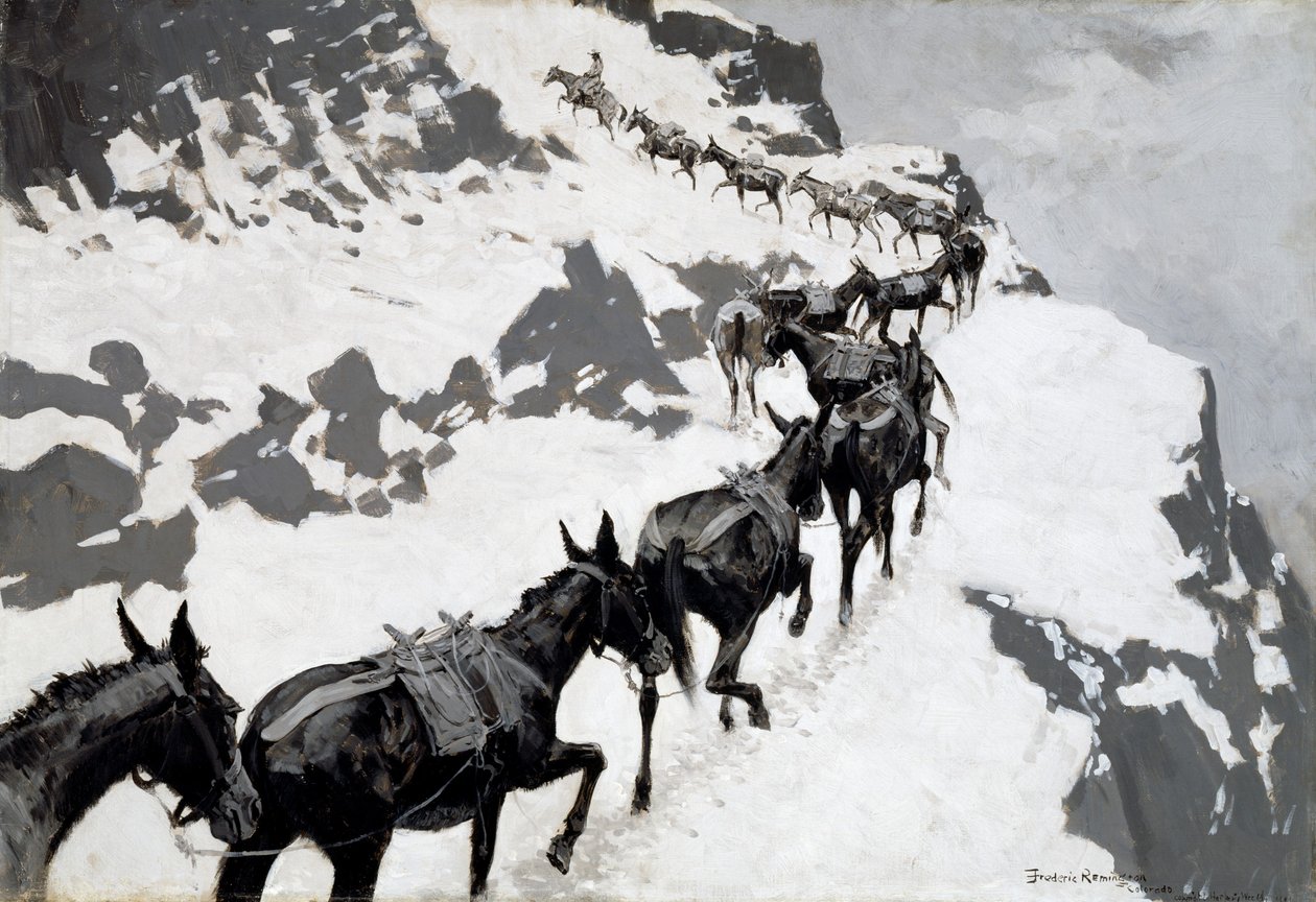 Mule Pack tekijältä Frederic Remington