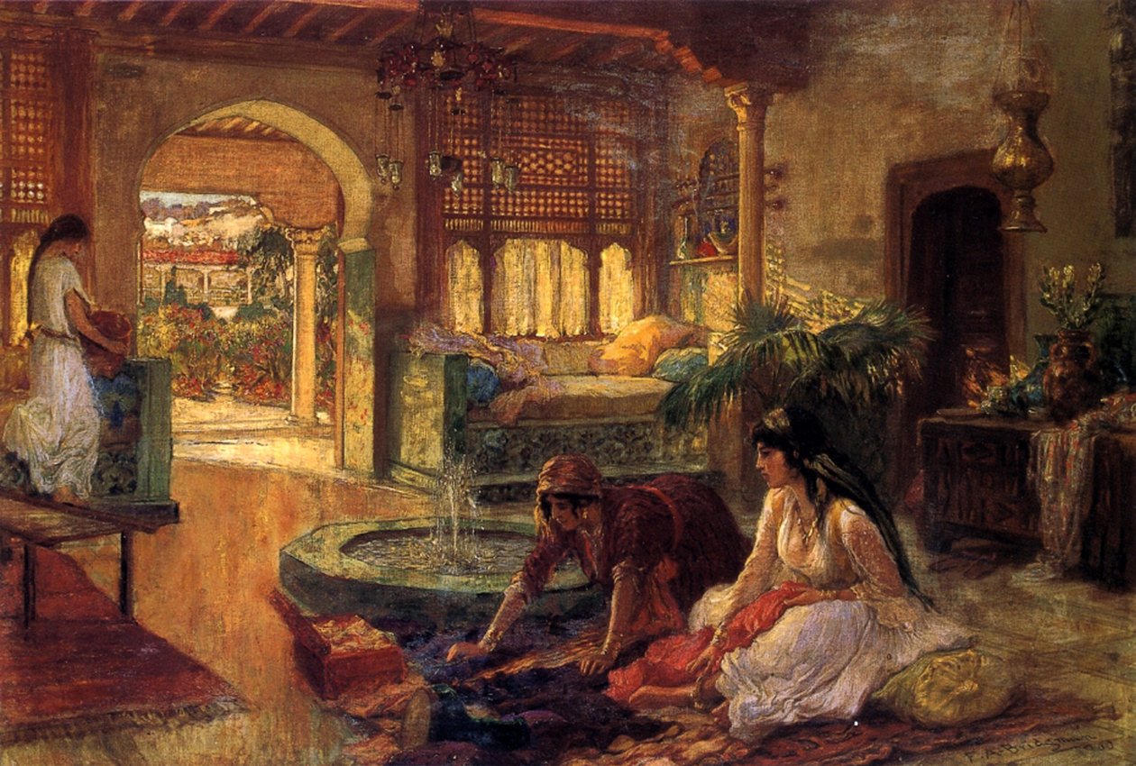 Itämainen sisustus, 1900 tekijältä Frederick Arthur Bridgman